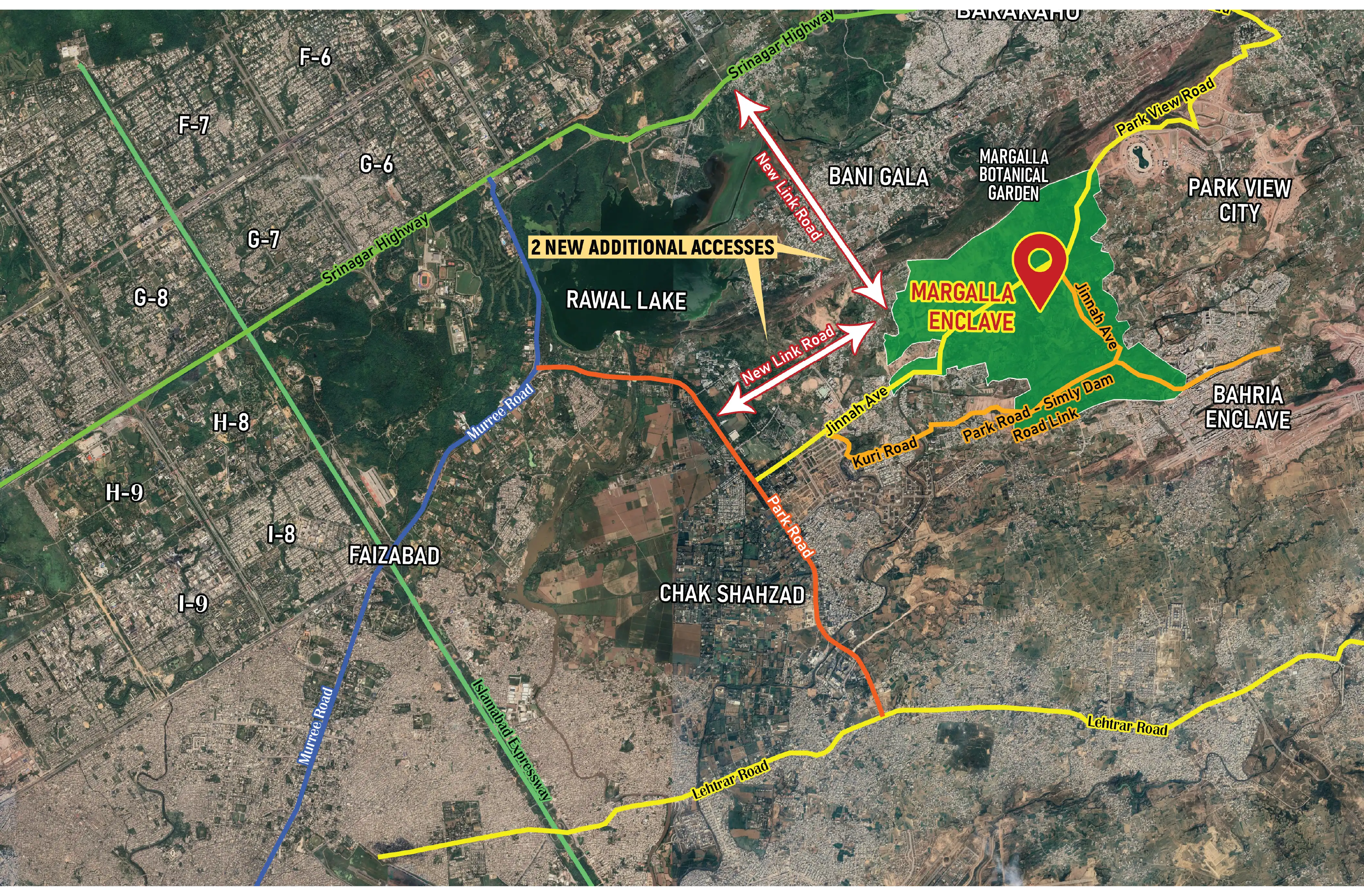Margalla Enclave Location Map